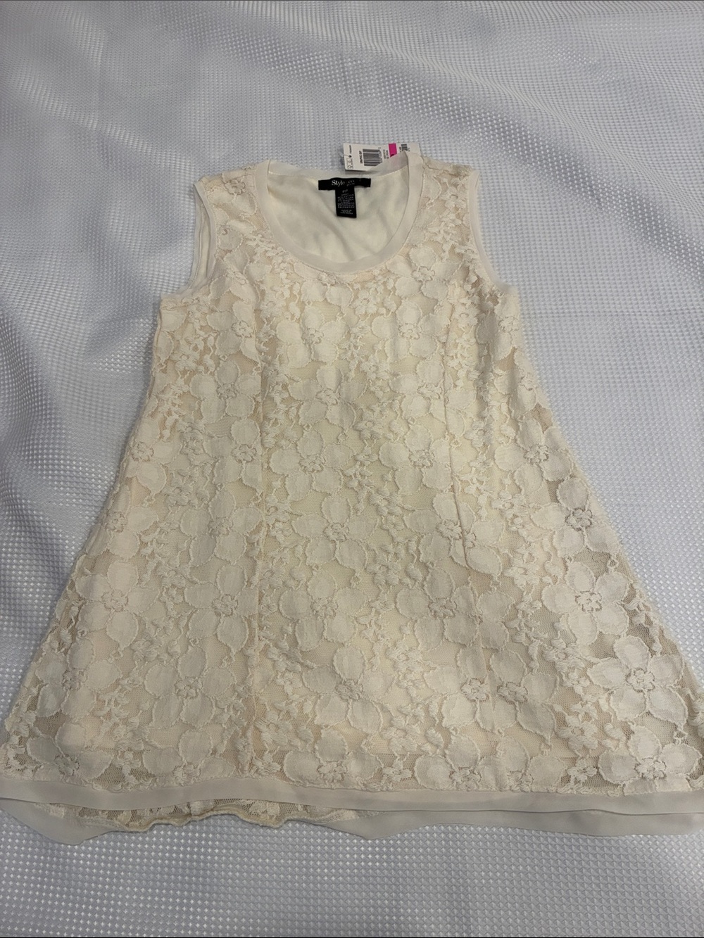 Lacey tank top cottagecore maximalism 
Fairy boho flower  pattern girlhood core